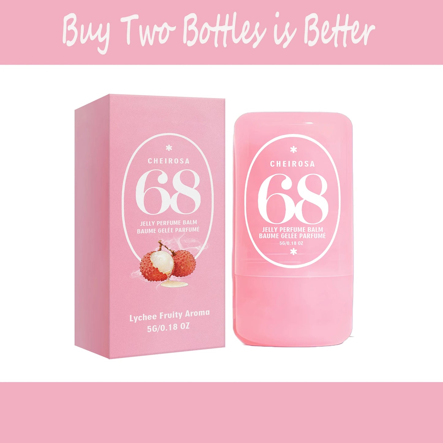 AMZ 5g Solid Fragrance Cream (Lychee fruit fragrance) Natural Fruit Fragrance Sweet Refreshing and Fresh With Small Fragrance