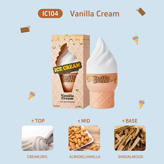 Ice Cream Chocolate Coffee Caramel Vanilla Perfume Spray,Sweet Warm Oriental Gourmand Women Scent,Coconut Fruity Fragrance Mist