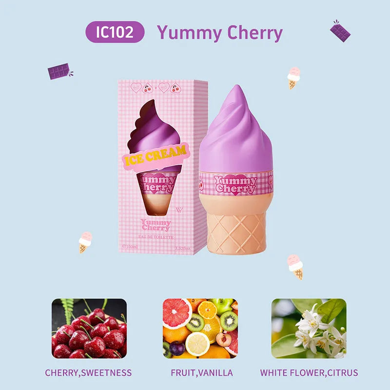 Ice Cream Chocolate Coffee Caramel Vanilla Perfume Spray,Sweet Warm Oriental Gourmand Women Scent,Coconut Fruity Fragrance Mist