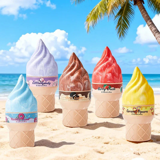 Gourmet Dessert Perfume Spray,Chocolate Cookie/Cotton Candy/Caramel Popcorn Fragrance Mist,Sweet Women Strawberry Vanilla Scent